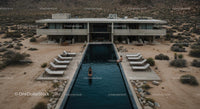 Modern Desert Retreat with Luxurious Pool and Lounge Area