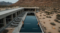 Modern Desert Villa with Infinity Pool and Mountain View