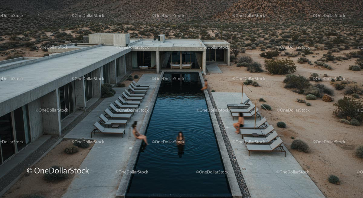 Modern Desert Retreat with Luxury Pool Oasis