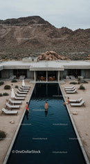Luxury Modern Villa with Pool in Desert Landscape