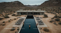 Desert Resort with Modern Architecture and Pool