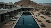 Modern Desert Retreat with Luxurious Pool and Mountain View