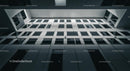 Geometric Facade of Modern Office Building in Urban Setting