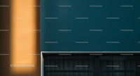 Modern Building Facade with Contrast of Colors
