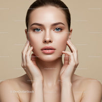 Elegant Portrait of a Woman with Flawless Skin