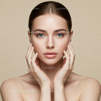 Elegant Portrait of a Woman with Flawless Skin