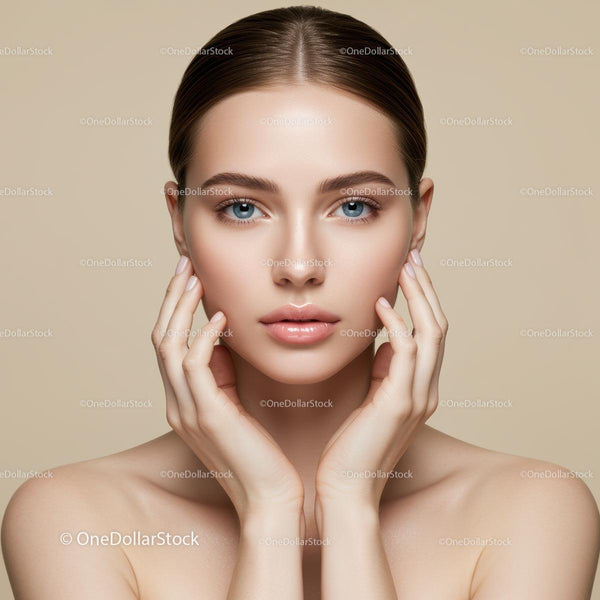 Elegancki portret kobiety z nieskazitelną cerą