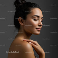 Serene Portrait of a Woman with Elegant Expression