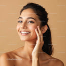 Smiling Woman with Radiant Skin and Natural Beauty