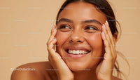 Smiling Woman with Radiant Skin and Joyful Expression