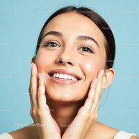 Smiling Woman with Radiant Skin and Fresh Look