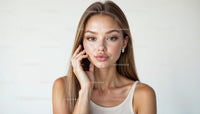 Elegant Woman with Blonde Hair and Subtle Jewelry