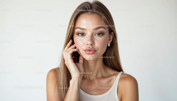 Elegancka kobieta z blond włosami i subtelną biżuterią