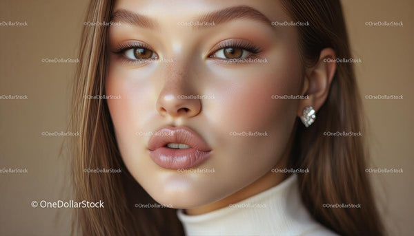 Olśniewający Portret Kobiety z Elegancką Biżuterią