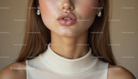 Close-Up of Elegant Woman with Pearl Earrings