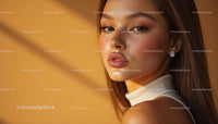 Elegant Woman in Soft Warm Light