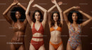 Confident and Diverse Women in Stylish Swimwear