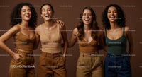 Joyful Group of Diverse Women Laughing Together
