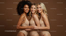 Diverse Group of Women in Stylish Swimsuits