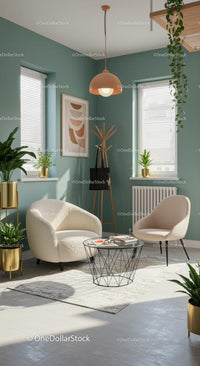 Cozy Living Room with Modern Minimalist Design