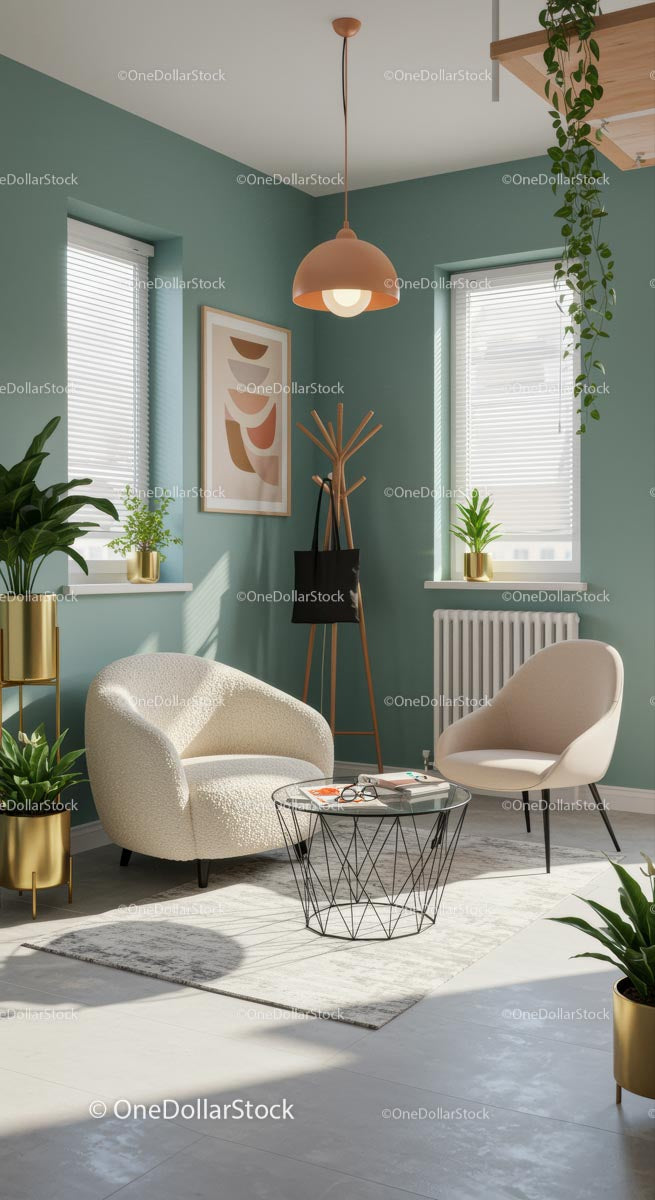 Cozy Living Room with Modern Minimalist Design