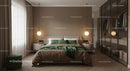 Modern Bedroom with Beige and Green Accents