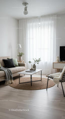 Minimalist Scandinavian Living Room with Natural Light