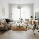 Minimalist Living Room with Cozy Scandinavian Design