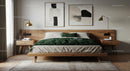 Modern Bedroom with Wooden Bed and Minimalist Decor