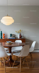 Elegant Mid-Century Modern Dining Room with Stylish Decor