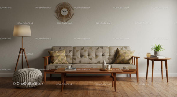 Mid-Century Modern Living Room with Elegant Decor