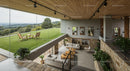 Modern Open Space with Indoor Greenery and Panoramic View