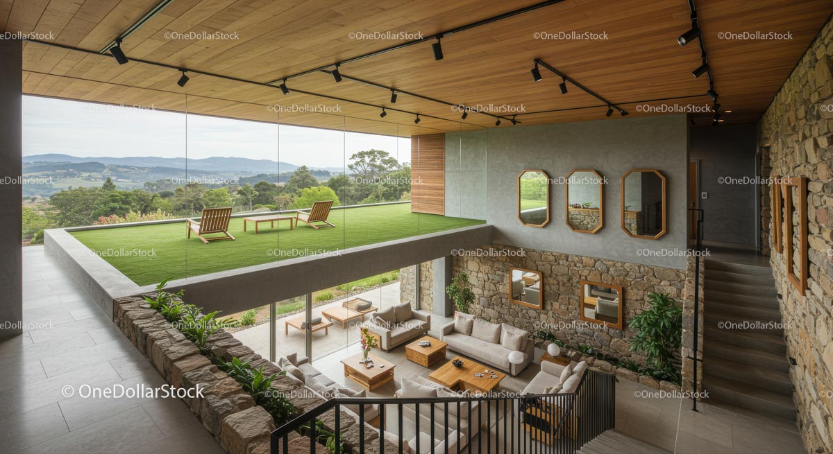 Modern Home with Open Terrace and Panoramic Views