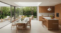 Spacious Modern Kitchen with Garden View