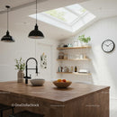 Modern Kitchen with Skylight and Natural Decor