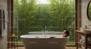 Relaxing Bath with View of Lush Bamboo Garden