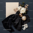 Elegant Arrangement with Hydrangeas and Decorative Spheres