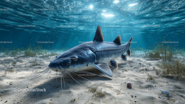 Catfish Swimming Gracefully Underwater