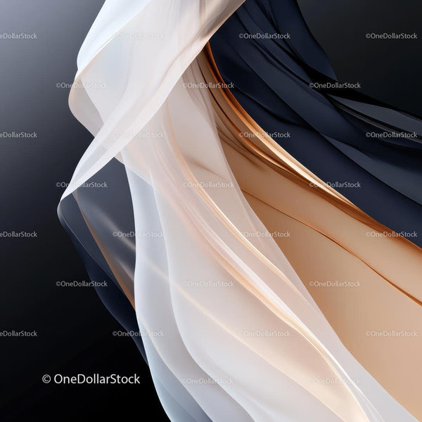Elegant Flowing Fabric in Minimalist Abstract Design