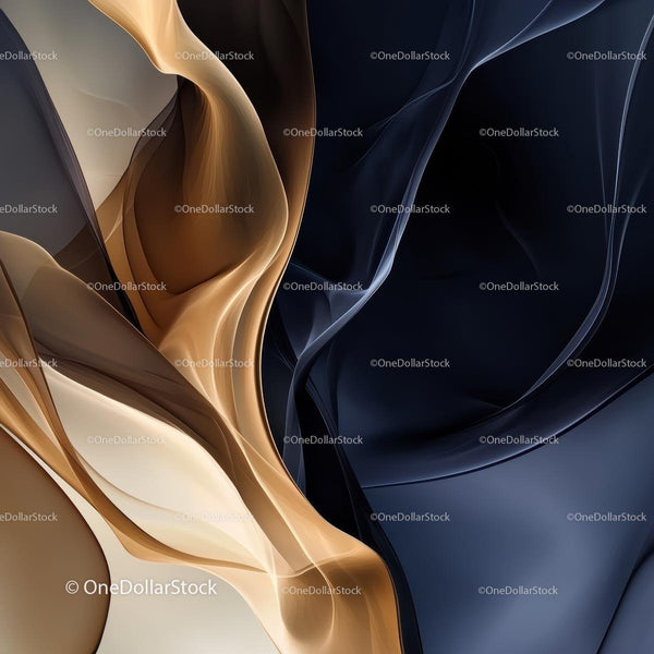 Abstract Flowing Lines and Elegant Curves Art