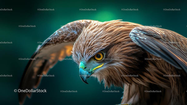 Close-Up of a Majestic Hawk with Intense Gaze