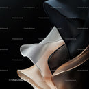 Flowing Layers of Fabric on Black Background