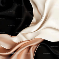 Black and White Silk Fabric with Luxurious Texture