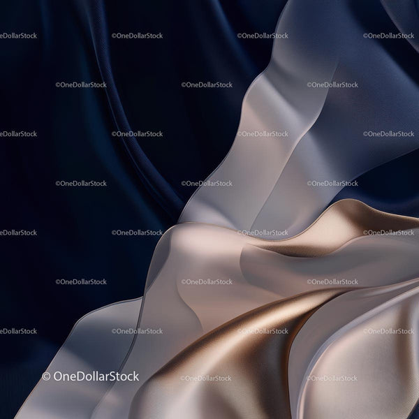 Luxurious Silk Fabric with Elegant Folds