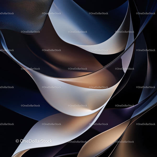 Abstract Flowing Shapes with Elegant Curves