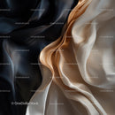 Elegant Silk Fabric with Luxurious Folds and Textures