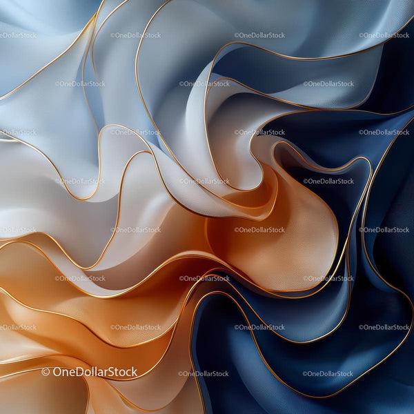 Abstract Flowing Fabric with Elegant Wavy Texture