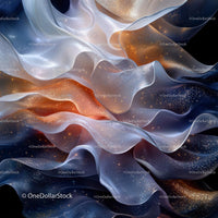 Abstract Flowing Textures with Shimmering Details
