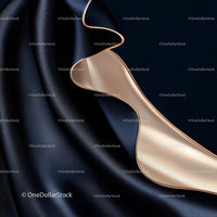 Luxurious Silk Fabric with Golden and Black Elegance