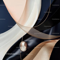 Elegant Abstract Composition with Black and Beige Textures